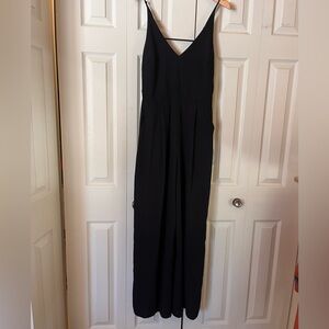 Adelyn Rae Black V-Neck Wide-Leg Jumpsuit